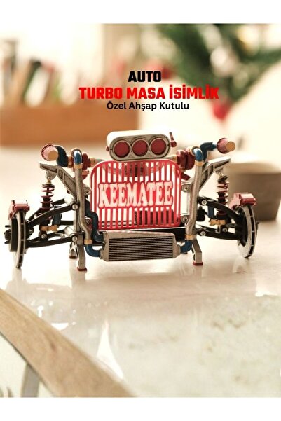 Store Ofis Aksesuarı Kişiye Özel Auto Turbo Masaüstü İsimlik Masa İsimliği Sü...