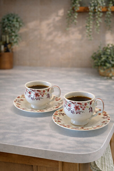 BUCOLIC طقم فناجين فينتاج بلوسوم مكون من قطعتين