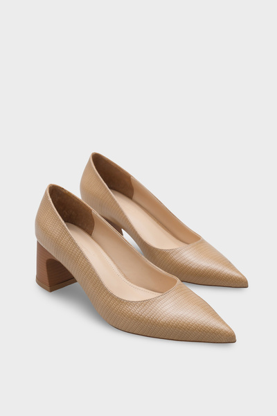 Capone Outfitters Γυναικεία καθημερινά κομψά παπούτσια με χοντρό τακούνι Krysta