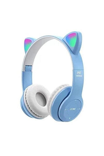 Mi7a P47M Kedi Kulak Kablosuz Kulak Üstü Bluetooth Kulaklık