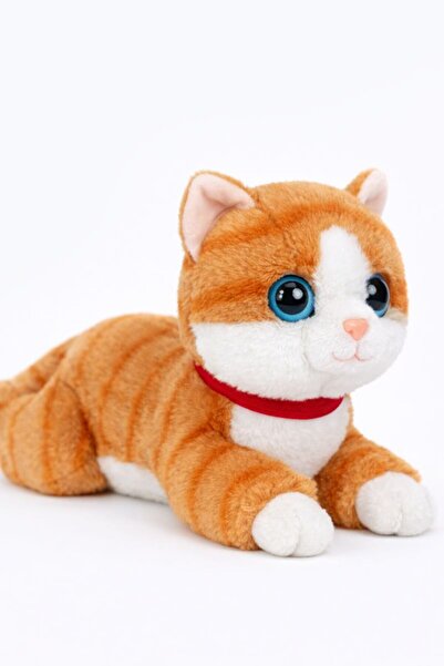 viyolmarketim Peluş Sesli Yavru Kedi Oyuncak – 35 cm Miyavlayan Peluş Uyku Ar...