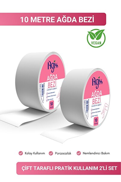 AGISS 2 Adet Sir Ağda Bezi 10 Metre Rulo