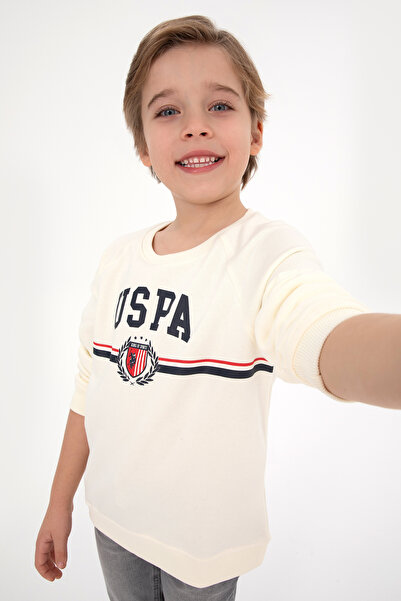 U.S. Polo Assn. Erkek Çocuk Krem Sweatshirt 50316601-VR256
