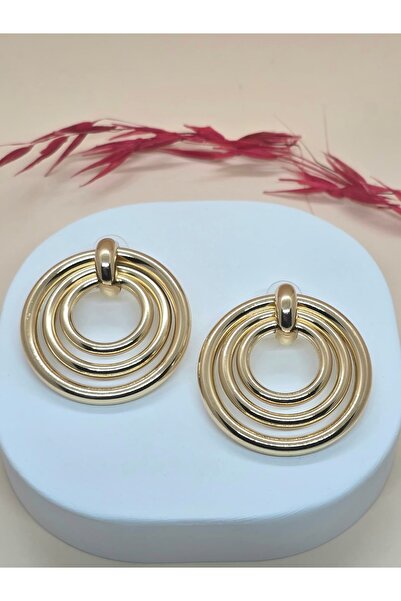 Veyla Style Gold Color Double Hoop Earrings