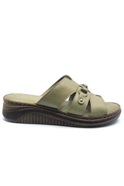 Venüs Papuci de damă din piele naturală Roz VERDE