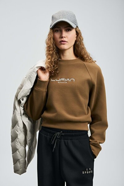 Lufian 122030022 Beggy Kadın Örme Kadın Sweatshirt KAHVERENGİ