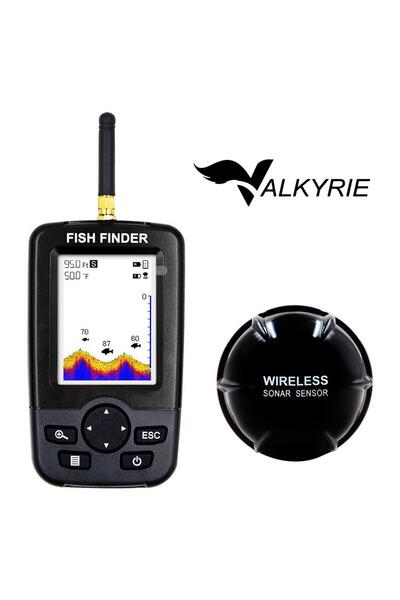 valkyrie Wireless Balık Bulucu Akıllı Sonar Teknolojisi LCD Ekranlı Kablosuz ...