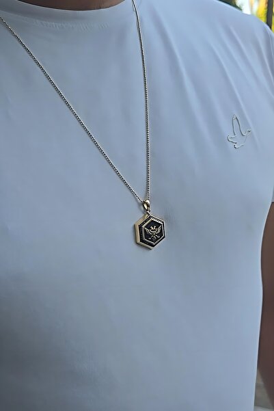 Utku Kuyumculuk 14 AYAR ÖZEL TASARIM İTALYAN TOPTOP ZİNCİRLİ ÇİFT BAŞLI EJDER...