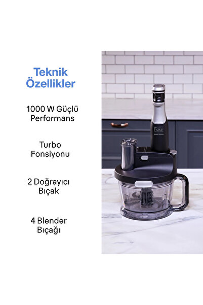 Fakir Speed Quadro Blender Seti Gümüş
