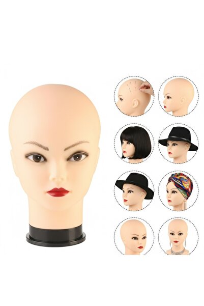 Mina Peruk Yeni Makyajlı Yumuşak Kısa Kafa Mankeni