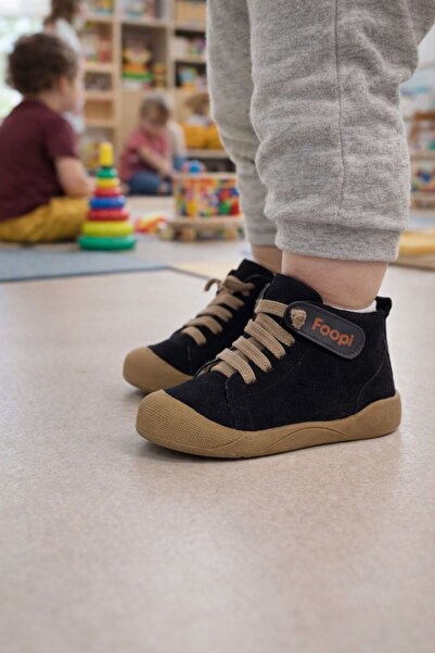 foopi حذاء Podivo للأطفال ذو سحاب ومطاط لتقويم العظام، لون رملي، مقاسات 19-30