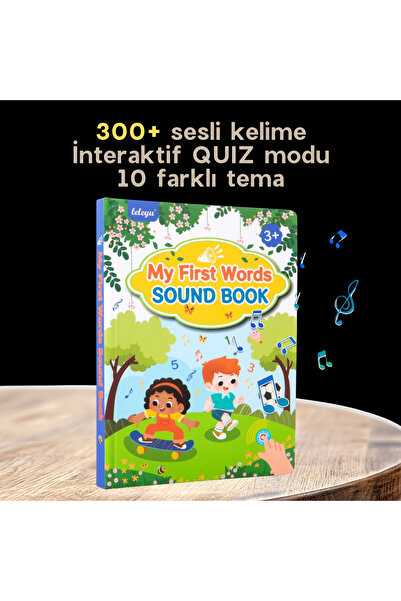 TALOO sesli kitaplar My First Words Sound Book İngilizce Konuşan Sesli Kitap