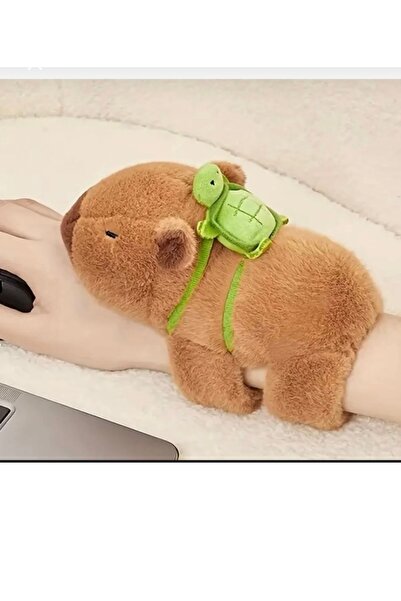 Genel Markalar Kahverengi Capybara kuyruk pervaneli 18cm bilek ve araba için ...