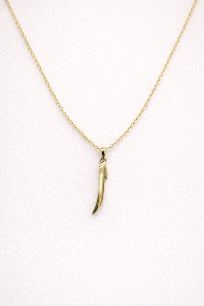 Zerda Kuyumculuk 14 Ayar Altın Elif Kolyesi