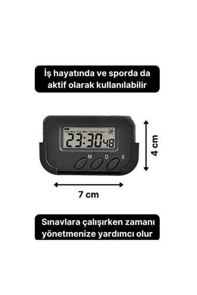optana Motivasyon Kronometre  Öğrenci Saati Ders Çalışma Saati Dijital Sınav Kronometresi Araç Saati
