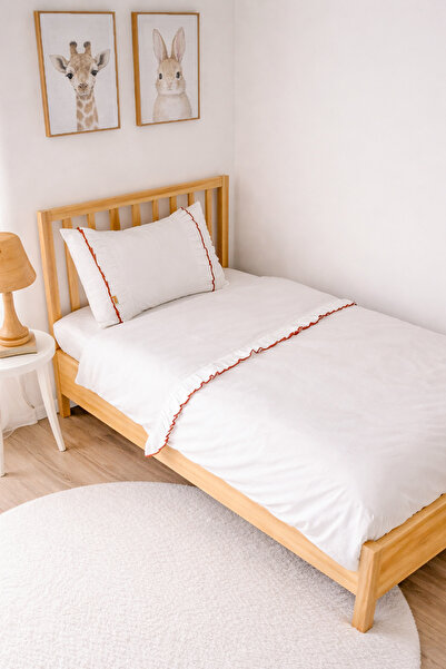 Piamom طقم غطاء لحاف للأطفال والرضع مقاس 100x150 - 100% قطن، فاربا عادي بسيط ...