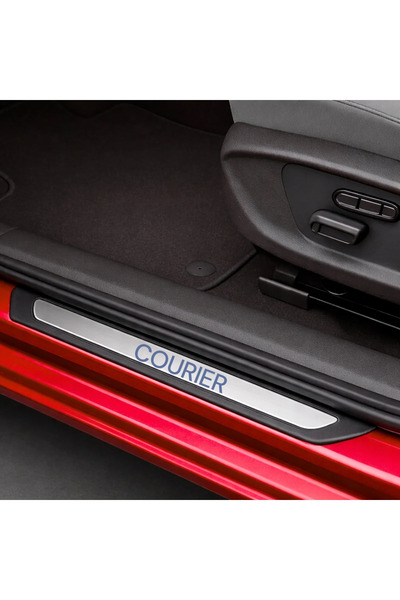 CarEste COURİER 2018+ MODELLER OLD KROM KAPI EŞİĞİ  koruyucu 4 PARÇA PASLANMA...