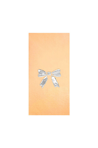 Story مناديل ورقية فضية مقاس 33 × 33 سم، مناديل ورقية منقوشة باللون البيج مكو...