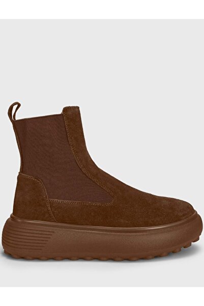 Lufian Monica Women's Leather Boots Camel Hair