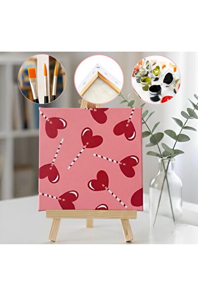 TT ART Sayılarla Boyama Seti Sevgililer Gününe Özel, 20x20cm - Tatlı Kaçamak