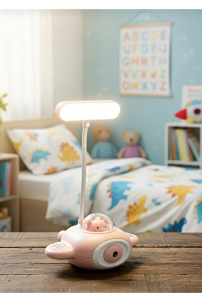 Home Uçak figürlü Masa Ve Gece Lambası, Kalemtraşlı Şarj Edilebilir