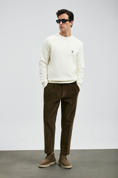 Lufian Grant Kırık Beyaz Erkek Sweatshirt 112030179