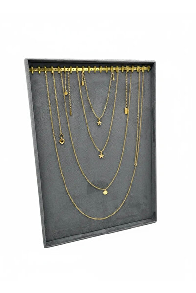 MeGass Dekor Yerli Üretim Özel Sardunya Kumaş Tırnaklı Füme Renk 34/24 Cm Aya...