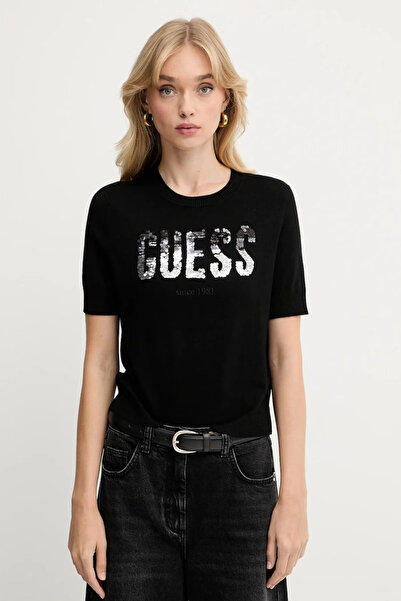 Guess Tricotaj negru pentru femei Layla W5YR25Z2NQ2-JBLK