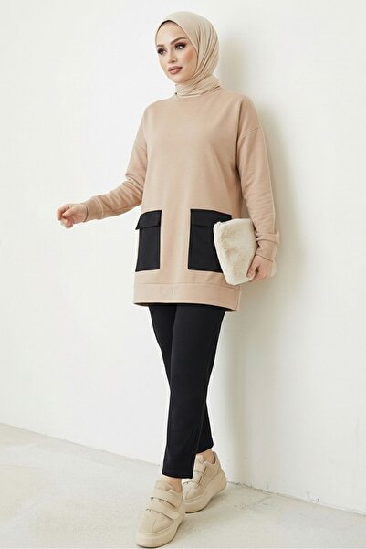 Bestenur Kapak Cepli İkili Takım 1666 - Vizon