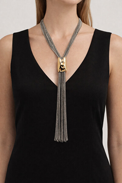 FA LORA TAKI Altın Kaplama Tasarım Çoklu Zincir Kolye Gerdanlık