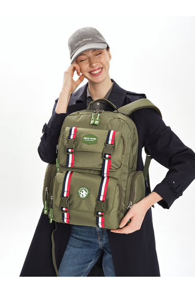 Pierre Cardin Green Children's School Backpack 07Pc1004