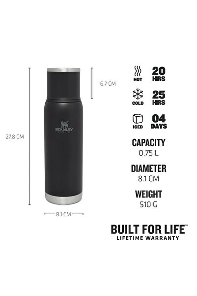 Stanley The Adventure To-Go Bottle Termos 0.75 LT / 25OZ Siyah10-10818-010