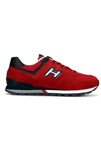 Hammer Jack Chile Genuine Leather Scarlet-Navy Men's Sports Shoes