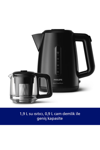 Philips Daily Collection Çay Makinesi, 1700W, 1,9 Lt Su Isıtıcısı, Otomatik Sıcak Tutma, HD7301/00