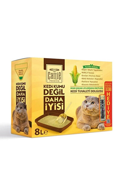 TREND Cattie Süper Topaklanan Mısır Koçanı Kedi Tuvaleti Dolgusu 8 Lt