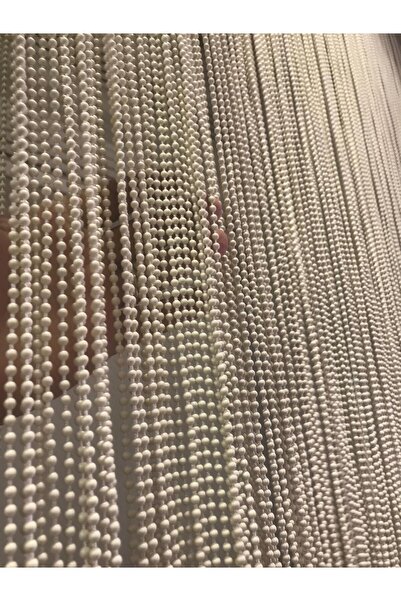 özdeğer home 100x200krem Sıfır Aralık Plastik Zincir Perde Sineklik Kapı Perdesi