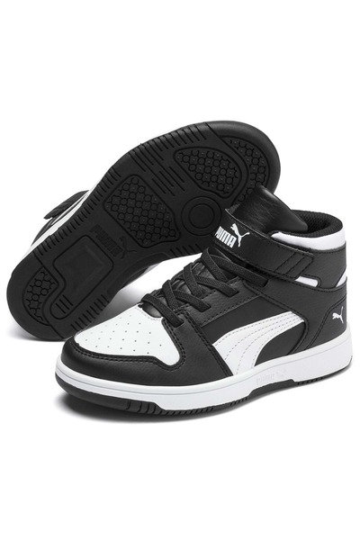 Puma 370488 Rebound Joy Layup SL V PS Çocuk Spor Ayakkabı SİYAH-BEYAZ