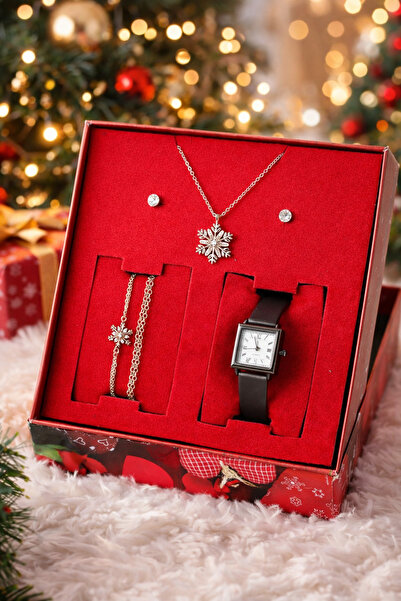 wesscollection Kadın Kol Saati Kolye Bileklik Ve Küpe Seti