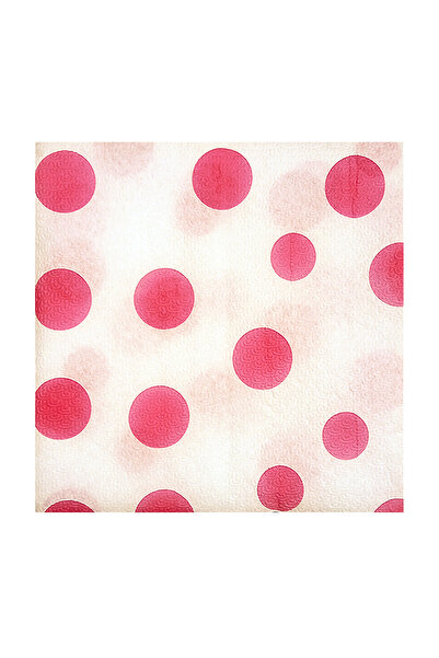 Story 33x33 Cm 1 Katlı 40'lı Pembe Fuşya Puantiyeli Çocuk Parti Desenli Kağıt...