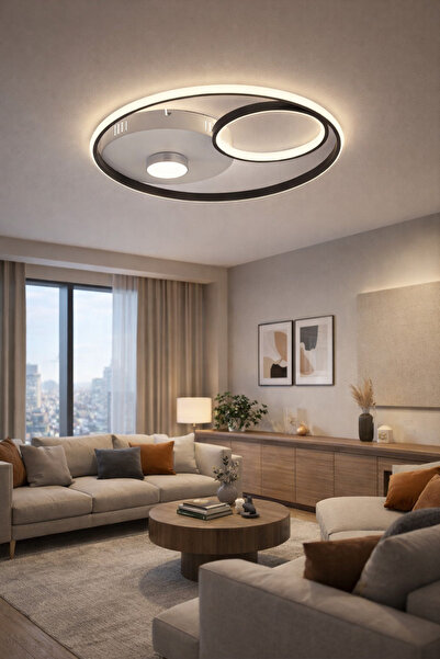 ESSLİGHT BEGONYA 45 CM 3 IŞIK MODLU SALON MUTFAK YATAK ODASI LED AVİZE