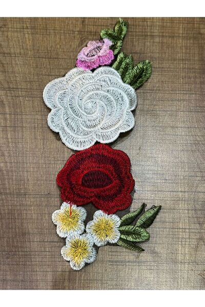 Gönülden Tasarım Embroidery Floral Collar Sewing Accessory 22X20 cm