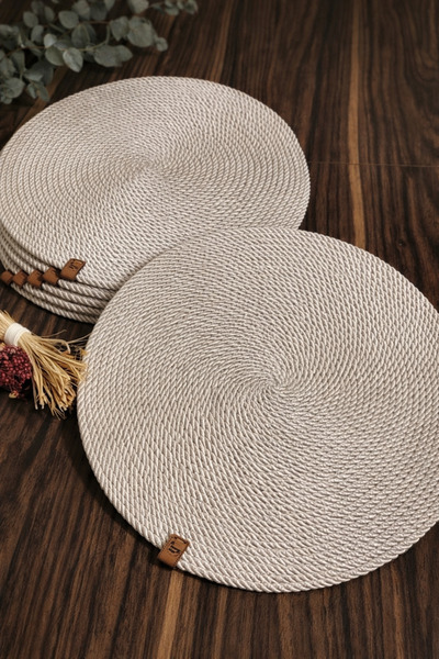 Naspar طقم سوبلا مكون من 6 قطع بلون المنك الفاتح، خدمة أمريكية حديثة، طبق تقد...