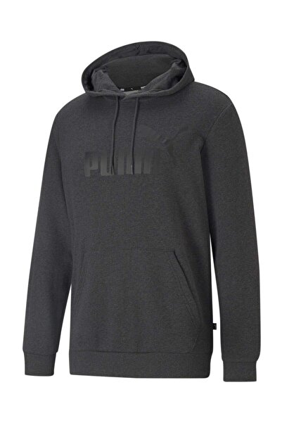 Puma Hanorac pentru bărbați Ess Big Logo Gri închis Heather 58668807