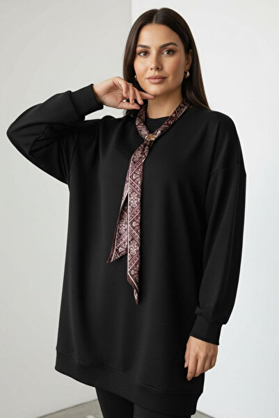 Curly Черна туника с яка от модал