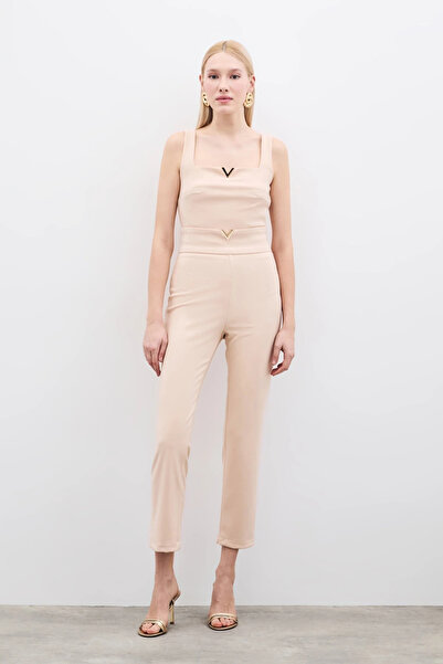 Sateen Παντελόνι με ΜΠΕΖ Χρώμα Αξεσουάρ μέσης