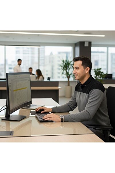 URUMDAY Men's Collared Piecewise Thessaloniki Sweater