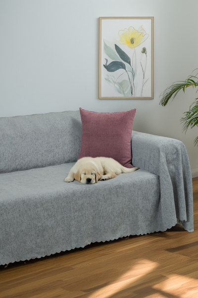 Latuda Home غطاء مقعد ممتاز مقاس 175 × 300 من قماش الجاكار الشنيل ذو الوزن ال...