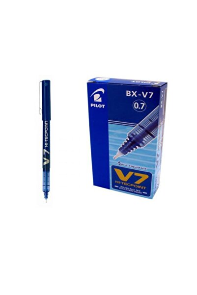 Pilot V7 Hi-tecpoint Rollerball Pen, 0.7 Mm Tip - Mavi , 12'li Paket