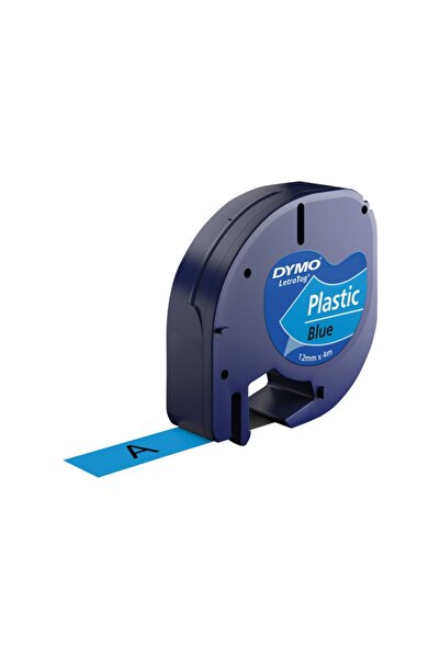 Dymo Letratag S0721650 Μπλε Πλαστική Ανταλλακτική Κορδέλα Ετικέτα 12mm X 4m