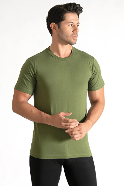 Seher Yıldızı Ser0003 6 Pieces Men's Combed Cotton Crew Neck Undershirt